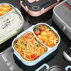 Stainless Steel Lunch Box with Sealing Cover Portable Handheld Bento Box