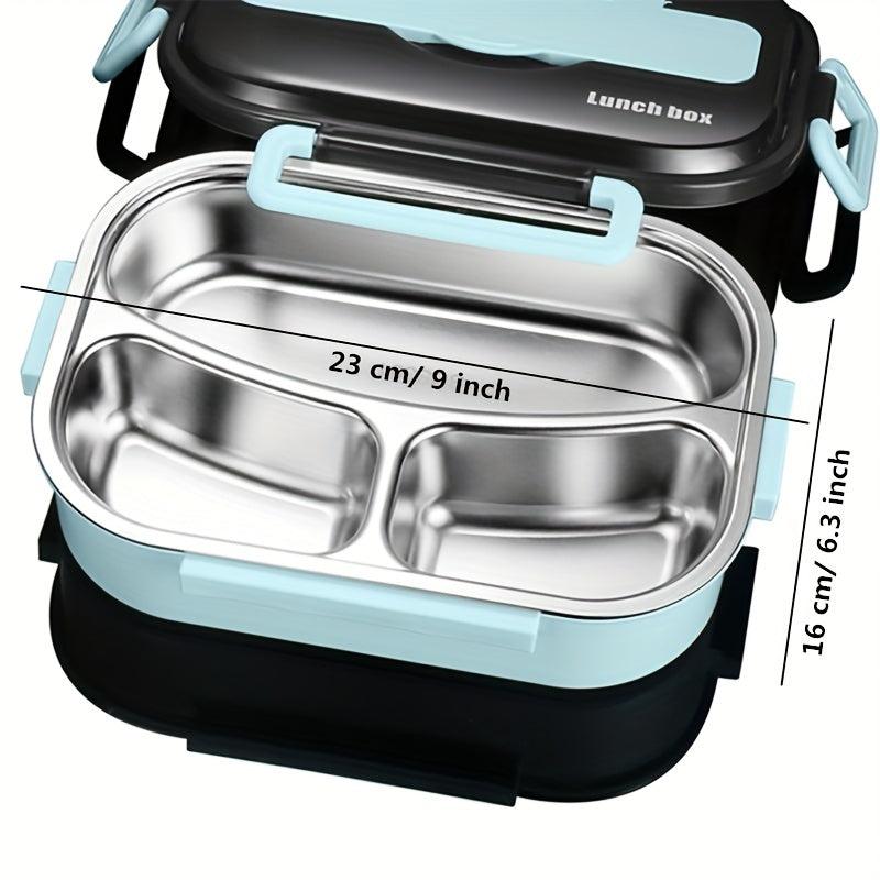 Stainless Steel Lunch Box with Sealing Cover Portable Handheld Bento Box
