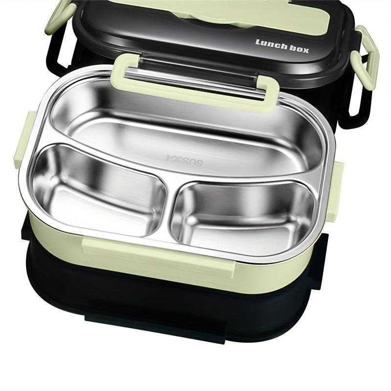 Stainless Steel Lunch Box with Sealing Cover Portable Handheld Bento Box