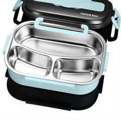 Stainless Steel Lunch Box with Sealing Cover Portable Handheld Bento Box
