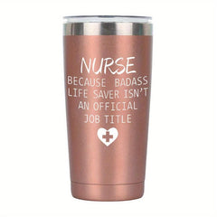 Personalized 20oz Nurse Tumbler - Custom Laser Engraved Gift for Nurses