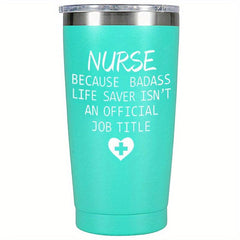 Personalized 20oz Nurse Tumbler - Custom Laser Engraved Gift for Nurses