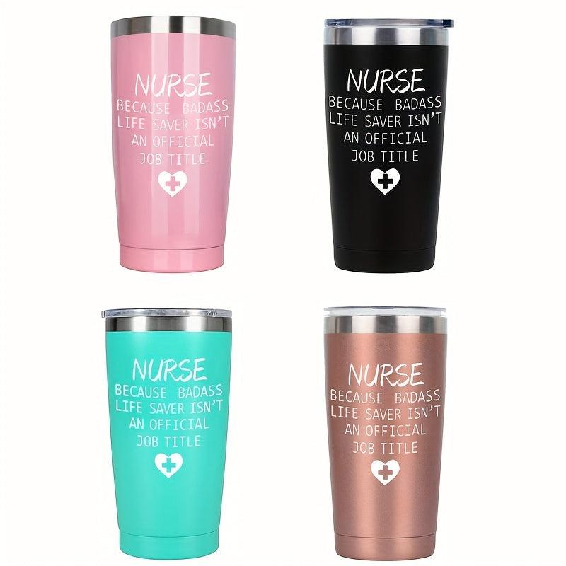 Personalized 20oz Nurse Tumbler - Custom Laser Engraved Gift for Nurses