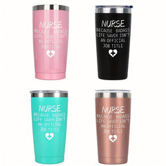 Personalized 20oz Nurse Tumbler - Custom Laser Engraved Gift for Nurses