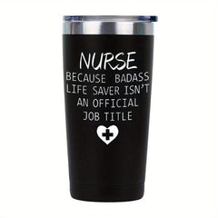 Personalized 20oz Nurse Tumbler - Custom Laser Engraved Gift for Nurses