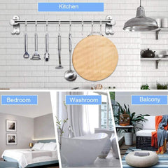 304 Stainless Steel Kitchen Hanger with 12 Hooks