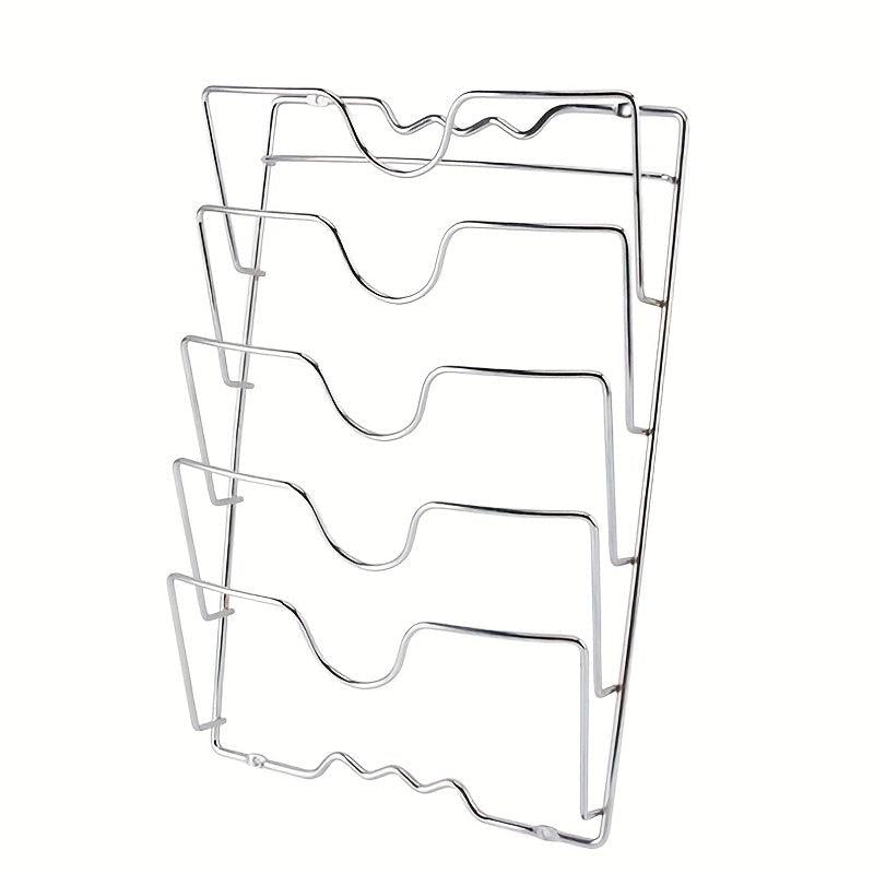 Stainless Steel Pot Lid Holder 5 Tier Rack