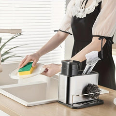 3 in 1 Kitchen Sink Organizer Stainless Steel