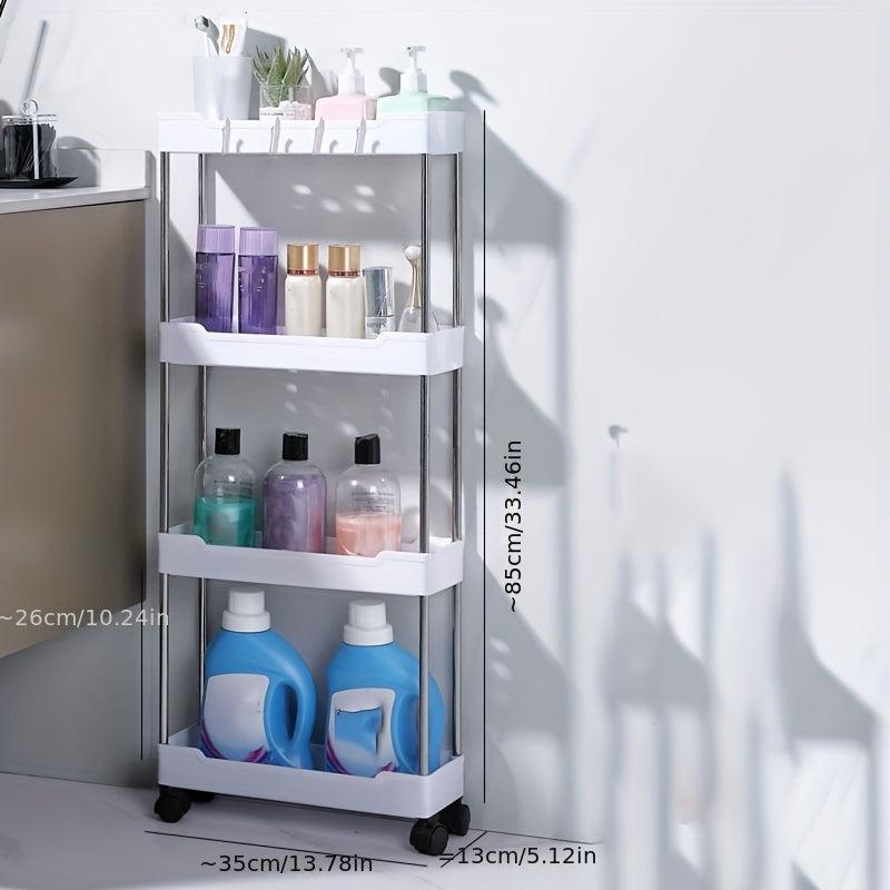Layer Floor Shelf for Bathroom Kitchen Household Supplies