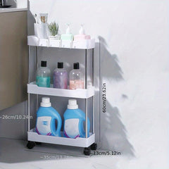 Layer Floor Shelf for Bathroom Kitchen Household Supplies