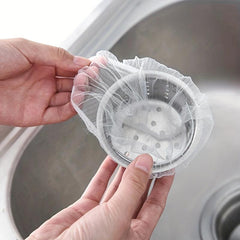 100 Disposable Sink Filter Mesh Bags Easy Cleaning Food Waste Disposal