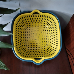 6pcs Double Layer Drainage Basket for Washing and Storage