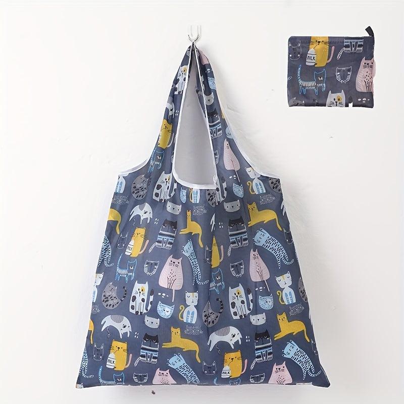 Reusable Floral Tote Bag Washable Shopping Supplies