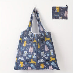 Reusable Floral Tote Bag Washable Shopping Supplies