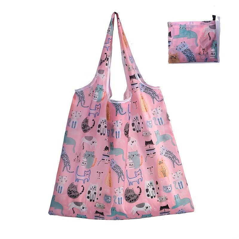 Reusable Floral Tote Bag Washable Shopping Supplies