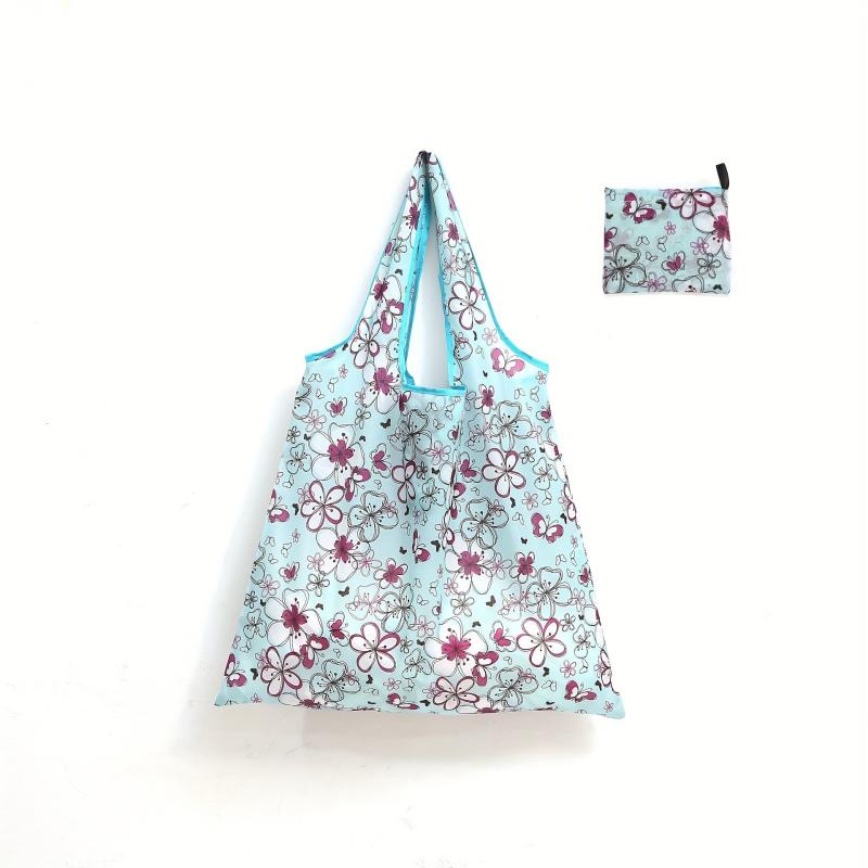 Reusable Floral Tote Bag Washable Shopping Supplies