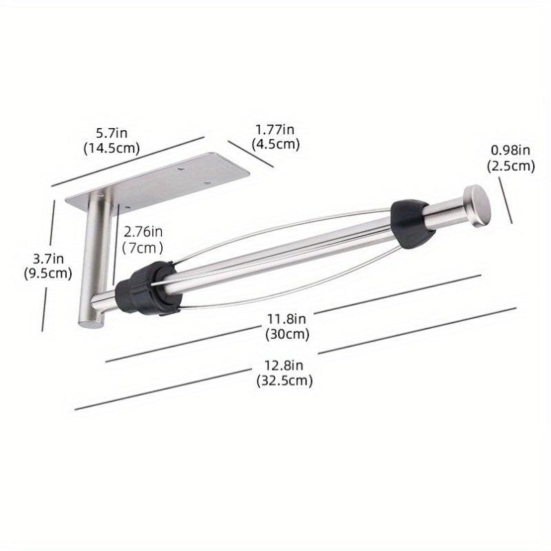 Hanging Paper Towel Holder Under Shelf Storage