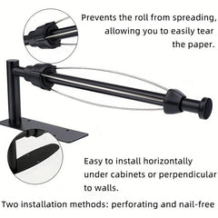 Hanging Paper Towel Holder Under Shelf Storage