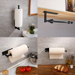 Hanging Paper Towel Holder Under Shelf Storage