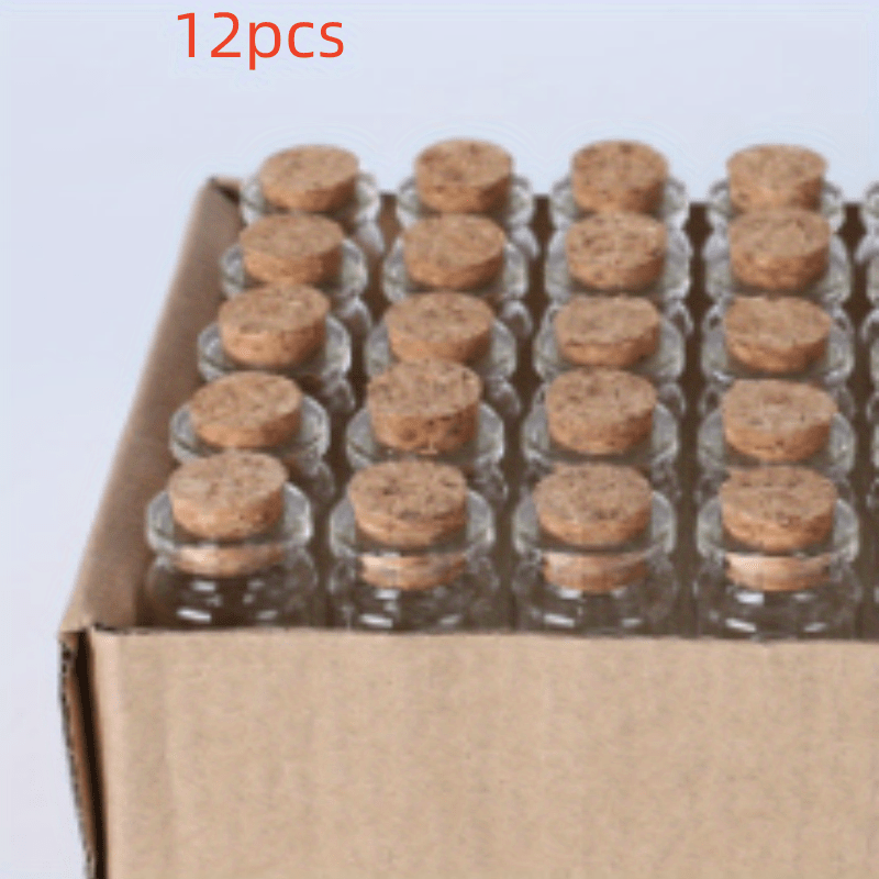 25ML Mini Glass Bottle With Cork Clear Wish Bottle Hanging