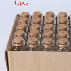 25ML Mini Glass Bottle With Cork Clear Wish Bottle Hanging