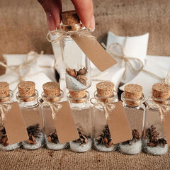 25ML Mini Glass Bottle With Cork Clear Wish Bottle Hanging