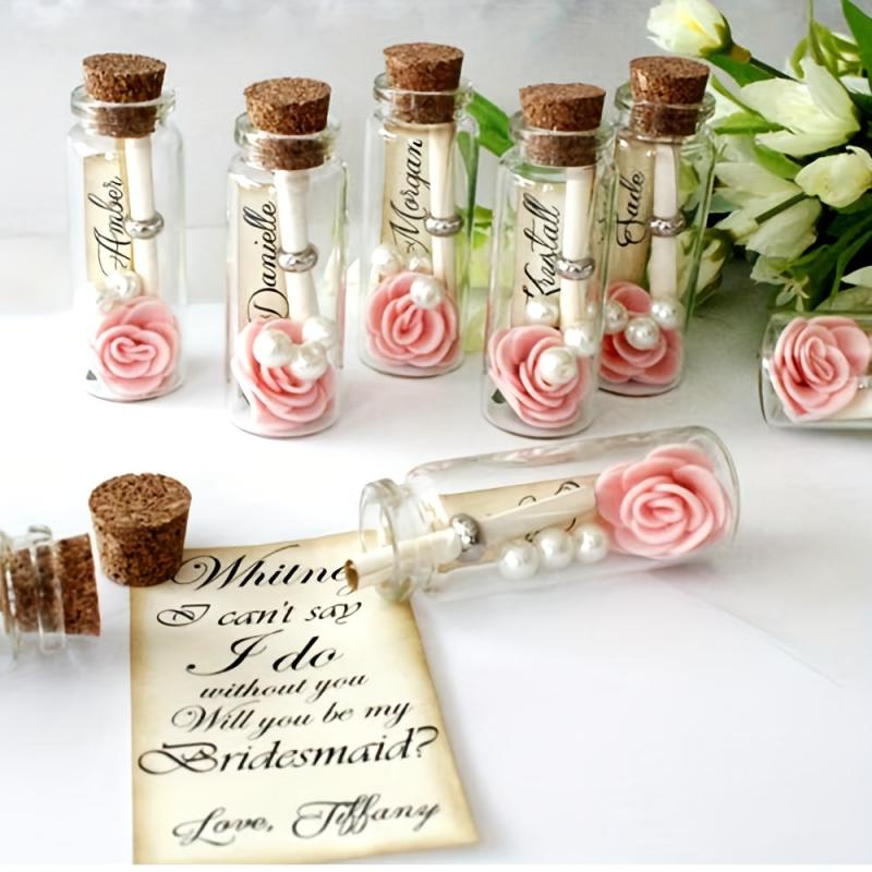 25ML Mini Glass Bottle With Cork Clear Wish Bottle Hanging