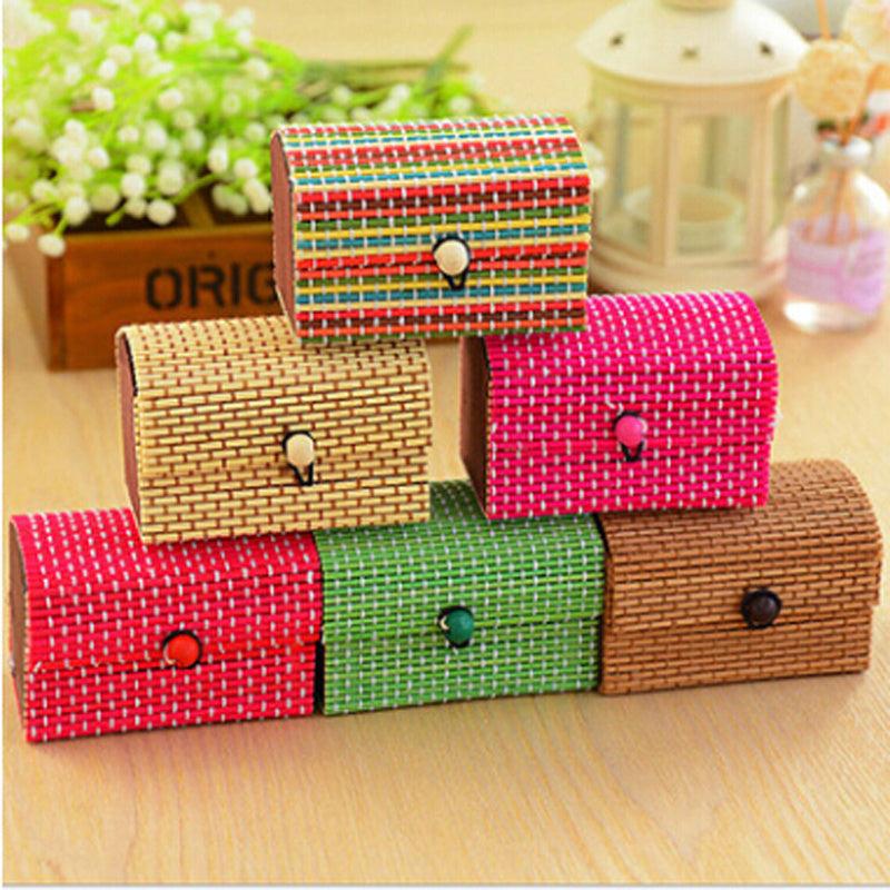 Bamboo Curtain Jewelry Storage Box Mini