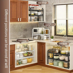 Expandable Retractable Under Sink Organizer for Kitchen and Bathroom