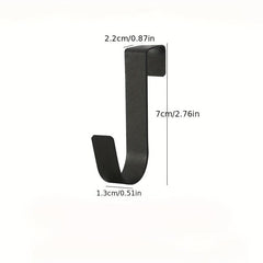 5pcs Stainless Steel Door Back Hooks Multifunctional Storage Hook for Kitchen