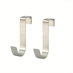 5pcs Stainless Steel Door Back Hooks Multifunctional Storage Hook for Kitchen