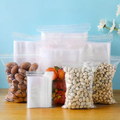 100 Small Ziplock Bags for Food Storage and Jewelry