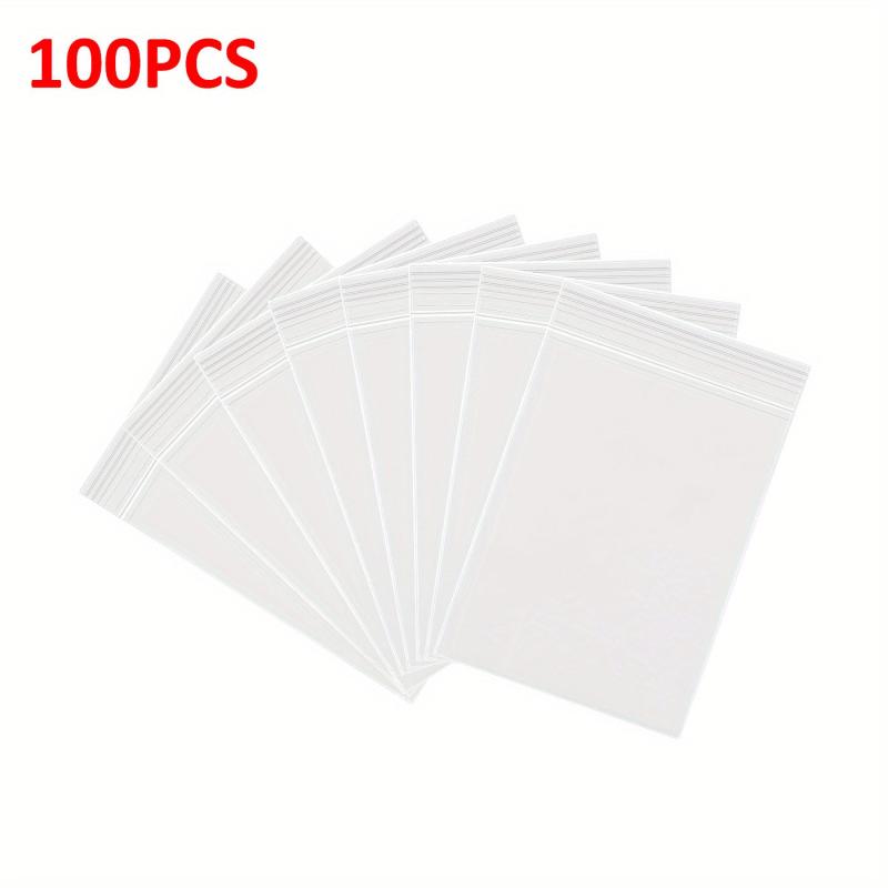100 Small Ziplock Bags for Food Storage and Jewelry
