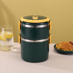 1pc Stainless Steel Layer Insulated Lunch Box for Students Boys Girls and Adults
