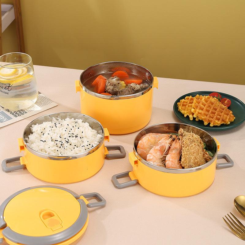 1pc Stainless Steel Layer Insulated Lunch Box for Students Boys Girls and Adults