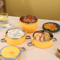 1pc Stainless Steel Layer Insulated Lunch Box for Students Boys Girls and Adults