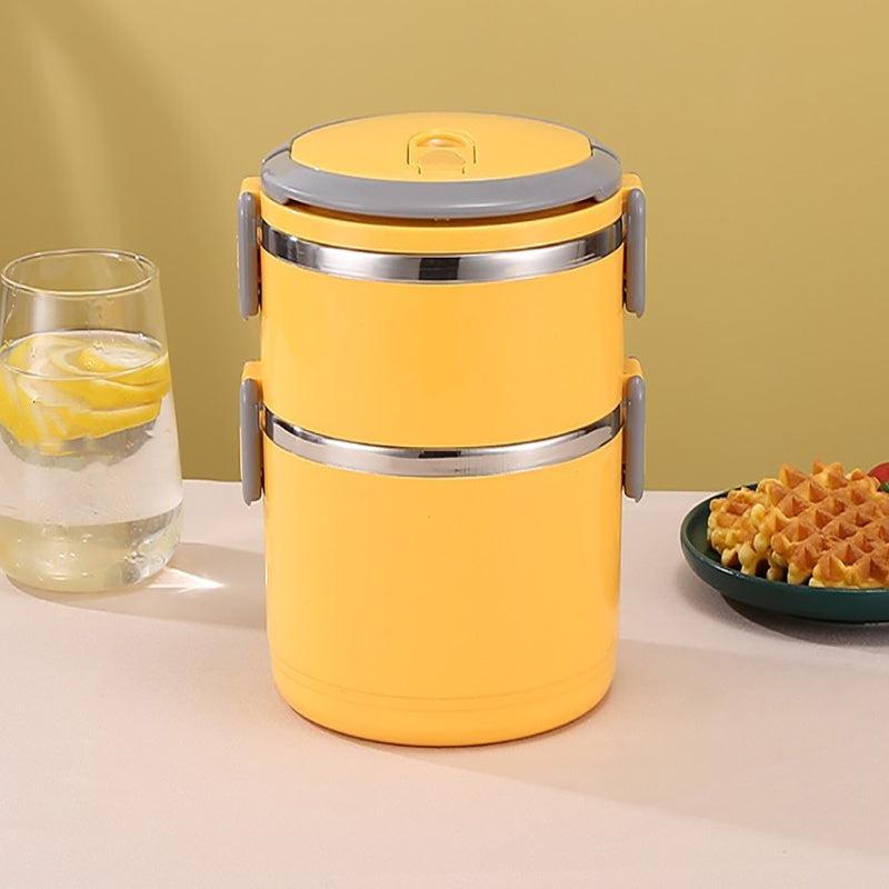1pc Stainless Steel Layer Insulated Lunch Box for Students Boys Girls and Adults
