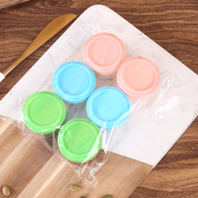 4pcs Mini Plastic Jars Dipping Bowls Sub Bottles Reusable For Sauce Cups