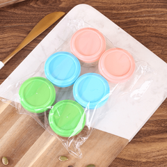 4pcs Mini Plastic Jars Dipping Bowls Sub Bottles Reusable For Sauce Cups