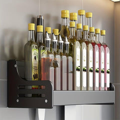 Kitchen Rack Multifunctional Seasoning Storage Wall Hanging Organizer