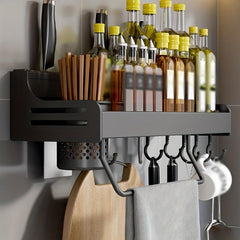 Kitchen Rack Multifunctional Seasoning Storage Wall Hanging Organizer