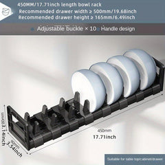 Aluminum Kitchen Bowl Holder Dish Rack