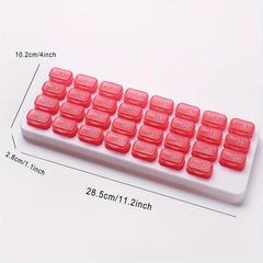 Large Pill Organizer 31 Compartments Daily Pill Case Medicine