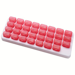 Large Pill Organizer 31 Compartments Daily Pill Case Medicine