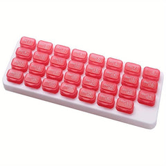 Large Pill Organizer 31 Compartments Daily Pill Case Medicine