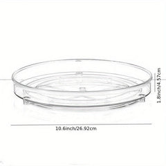 2pcs Lazy Susan Cabinet Organizer 9 25'' 10 6 Clear Plastic Turntable