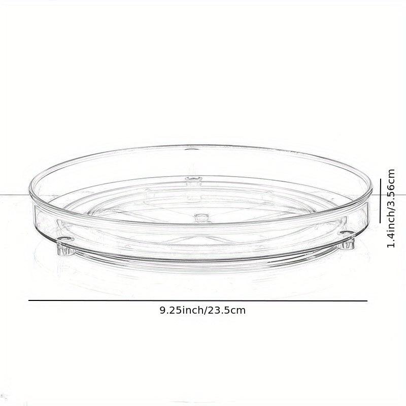 2pcs Lazy Susan Cabinet Organizer 9 25'' 10 6 Clear Plastic Turntable