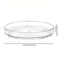 2pcs Lazy Susan Cabinet Organizer 9 25'' 10 6 Clear Plastic Turntable