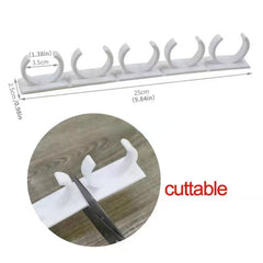 4 Pack Storage Rack for Seasonings Bottles and Cups with Adhesive Tape