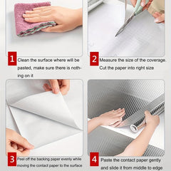 Waterproof Kitchen Splash-Proof Board Stickers for Countertop Drawer Shelf Decor
